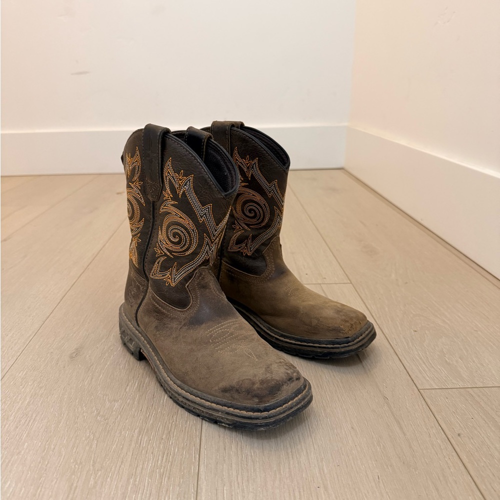 GEORGIA BOOT KIDS CARBO-TEX PULL-ON WESTERN BOOT